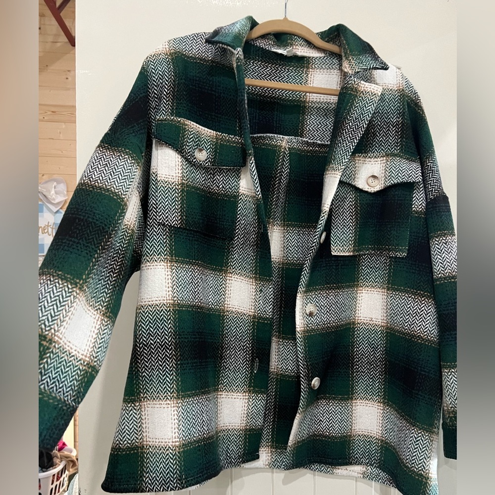 Plaid Shacket - Picture 2 of 2
